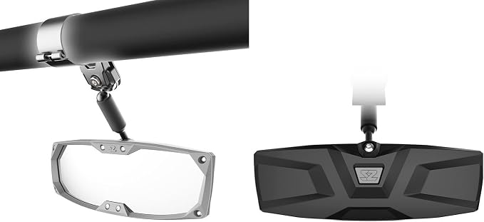 SEIZMIK Halo-R UTV Rear View Mirror for 1.75 Inch Round Tube UTV Models | Compatible with Yamaha and select Honda and Polaris Models | Impact Resistant ABS Bezel