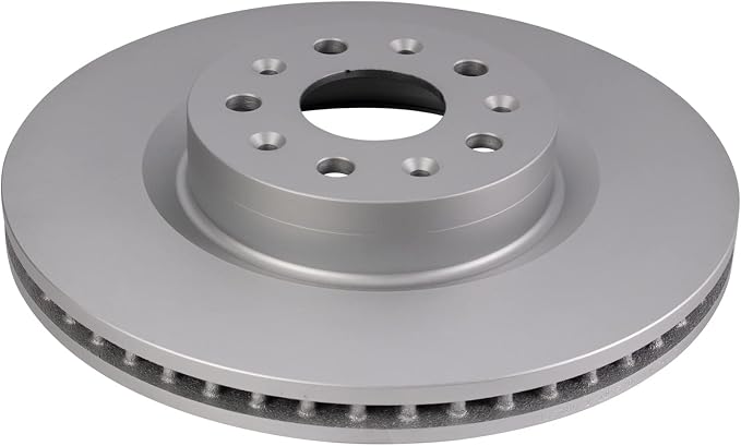 TRQ Front Brake Rotor Set G Coated Vented Compatible with 2014-2019 Cadillac CTS 2016-2020 CT6 2020-2024 CT5 2016-2022 Chevrolet Camaro