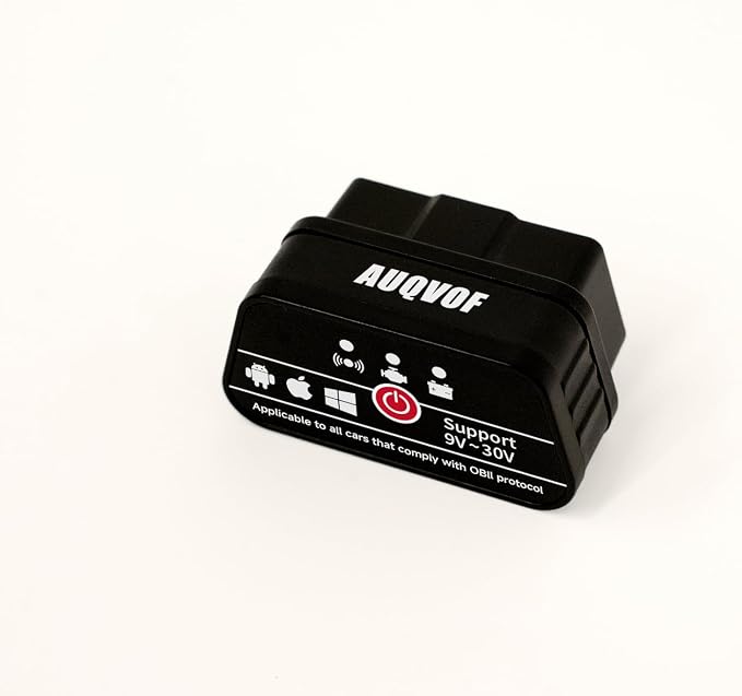 OBD2 Scanner Bluetooth 5.0 for iPhone & Android - 12 Protocols & J1939 Supported, Car Diagnostic Scan Tool, Check Engine Code Reader, Compatible with Torque & CarScanner (VIP), No Subscription Fee