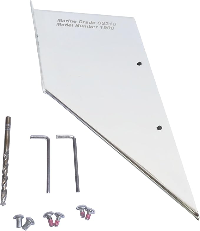 27051 Stern Drive Skeg Protector Guard for Mercruiser Bravo 1 and 3 Motor | SeaSierra-5000 Lower Unit Skeg Cover, Damage Repair, Replace 35-SS615, Marine Grade 316 Stainless Steel