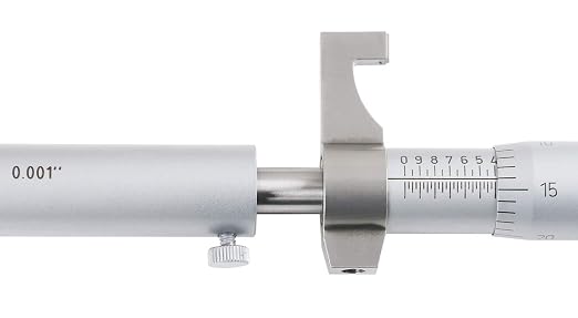 Accusize Industrial Tools 8-9'' by 0.001'' Inside Micrometer in Fitted Case, Satin Chrome Finished, Eg00-3229 | Range: 8-9", Graduation: 0.001", Accuracy: 0.00028", Resolution: 0.0001", Satin Chrome Finish