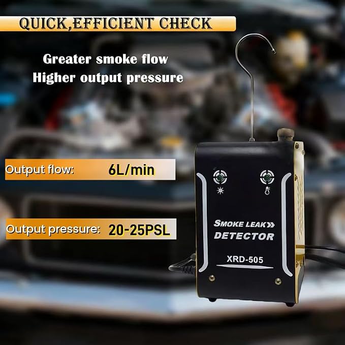 Automotive Smoke Machine with Built-in Air Pump & Compressor Motor – 12V DC EVAP Smoke Machine for Cars, Motorcycles, Trucks, Boats & ATVs,New
