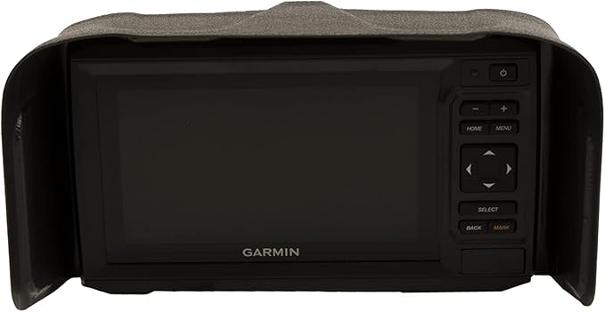 BerleyPro Garmin Fish Finder Visor — Sun Cover & Glare Reduction — Fits Echomap UHD/UHD2/Ultra, GPSMAP, Striker, Echomap Chirp & More — CNC Machined ASA Plastic