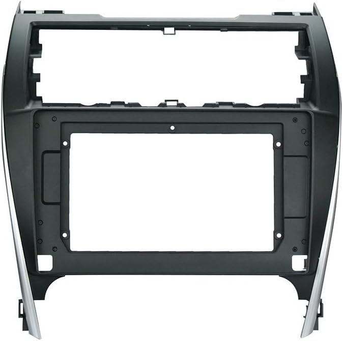 10.1'' Car Radio Stereo Dash Frame Fascia Bezel Panel Compatible for Toyota Camry 2012 13 14 USA & Mid East Version Install Mount Kit