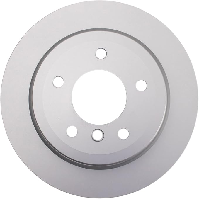 TRQ Rear Brake Rotor Set G Coated Vented Compatible with 2006 BMW 325xi 2007-2013 328i 2007-2008 328xi 2009-2013 328i xDrive 2012-2015 X1