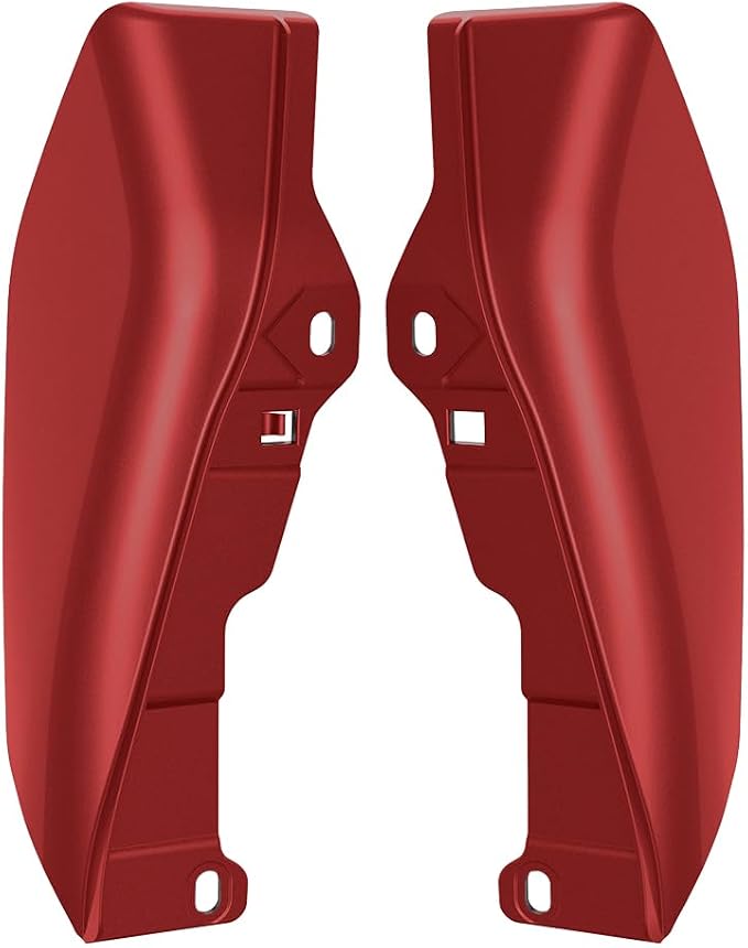 Color - Matched Mid Frame Air Deflectors Heat Shield, Perfectly Fit for Harley Touring Models 2009-2026 Heirloom Red Fade