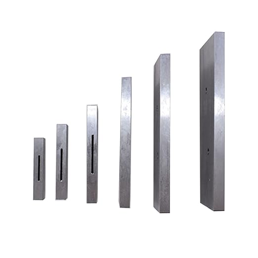 WFLNHB 6Pcs Adjustable Parallel Set 3/8 Inch - 2-1/4 Inch Accuracy Parallels Measurement Fit for Layout Inspection Stop Work Set - Up Etc