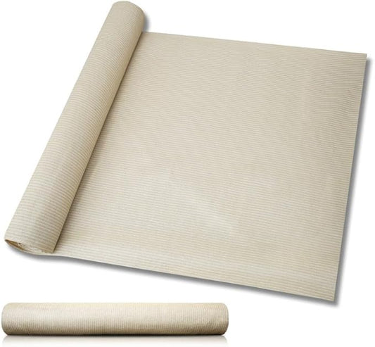 Windscreen4less 8'x15' Sun Shade Fabric Roll Shade Cloth Cover Wind Screen UV Block for Outdoor Pergola Patio Backyard Garden Greenhouse, Beige