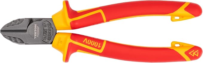 TEKTON 7 Inch Insulated Diagonal Cutting Pliers | PVC00007