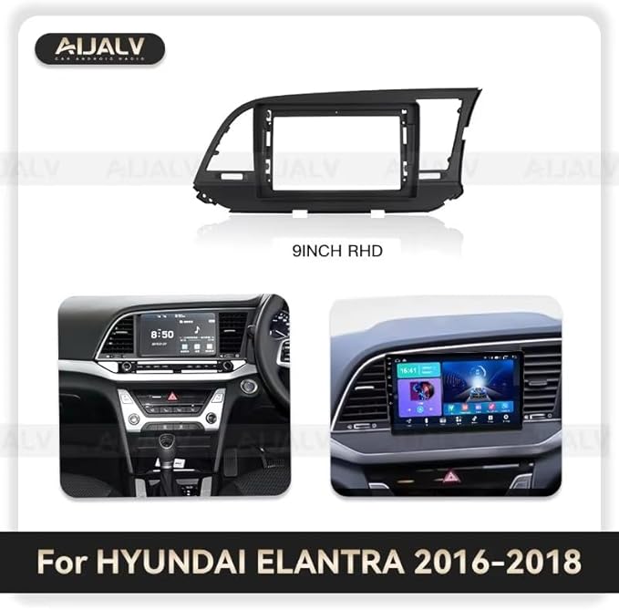 9Inch 2Din Installation Dash Kit Fits for Hyundai Elantra 2016-2019 Aftermarket Android Car Radio Stereo Mounting Fascia Panel
