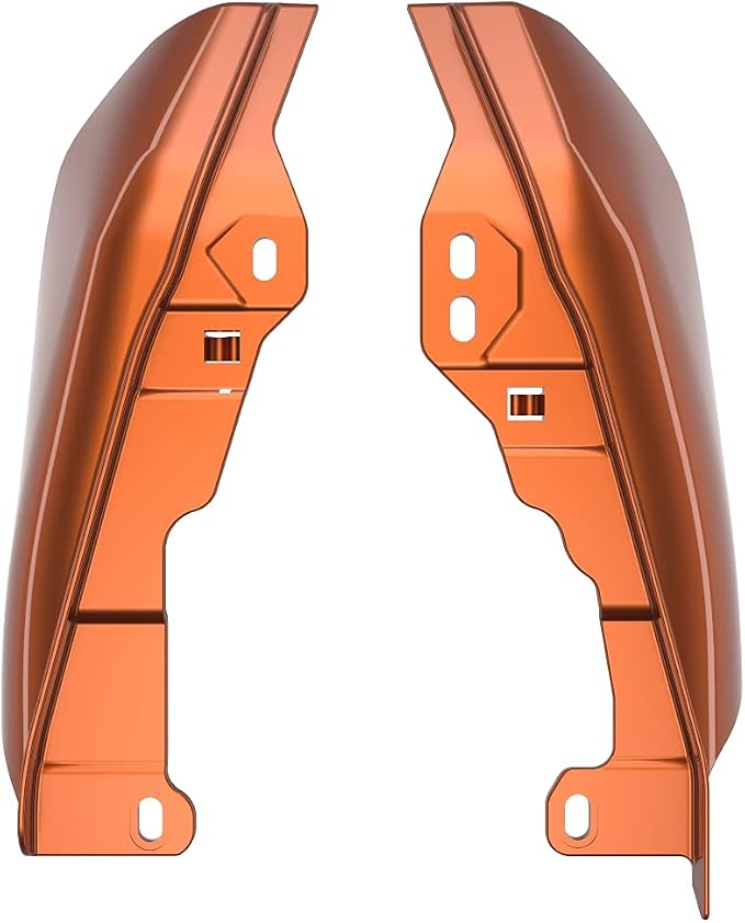 Advanblack 2024 RG Mid Frame Air Deflectors Compatible for Harley Touring Street Glide, Road King, Electra Glide, 2009-2025(Scorched Orange)