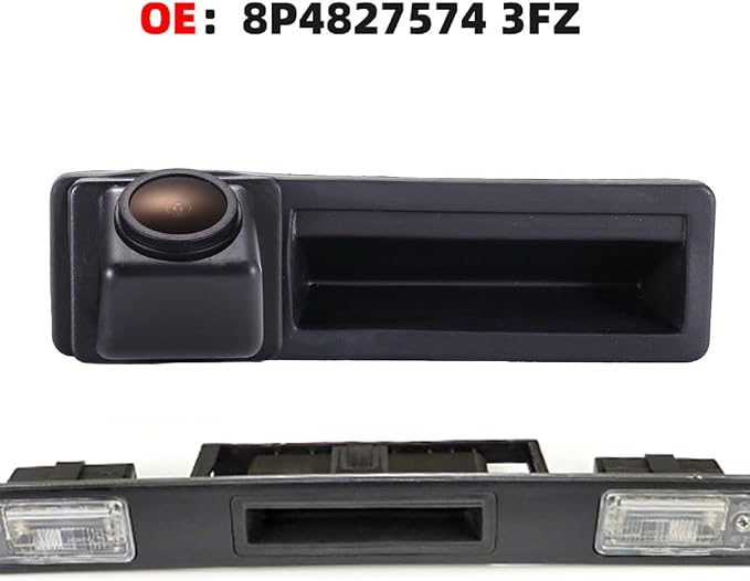 Super HD Car Reversing System Parking Assistance Trunk Handle Reversing Camera, for Audi A3 Cabriolet 8P7/A5 8T3 1.8 TFSI quattro/A6 Avant 4F2 4F5 4B 4B2 C5 C6/A8 4H2 4H8 4HC 4HL S8 400 4E2 4E8/7T 8J3