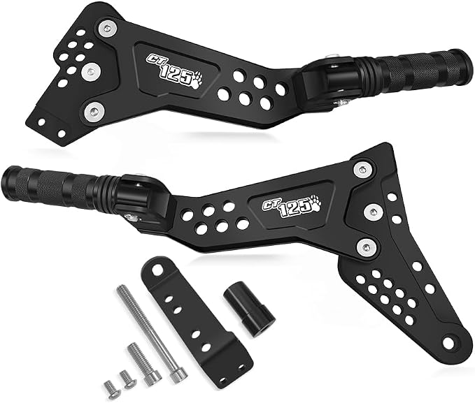 For CT125 2024 Trail125 Trail 125 2026 2025 2024 2023 2022 2021 2020 Motorcycle accessories rear foot pedal passenger foot stand pedal rear passenger footrest foot pegs bracket (black)