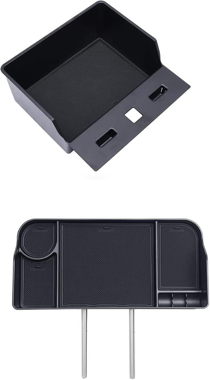 JDMCAR Front Center Seat Headrest Organizer and Underseat Storage Organizer Compatible with 2015-2026 Ford F150 F250 F350 F450 F550 F650 Accessories