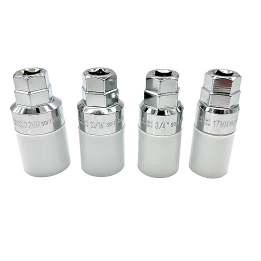 BALLADE SPORTS 4 Pack - Soft Socket for Lug Nuts 17mm 19mm 21mm 22mm All Included