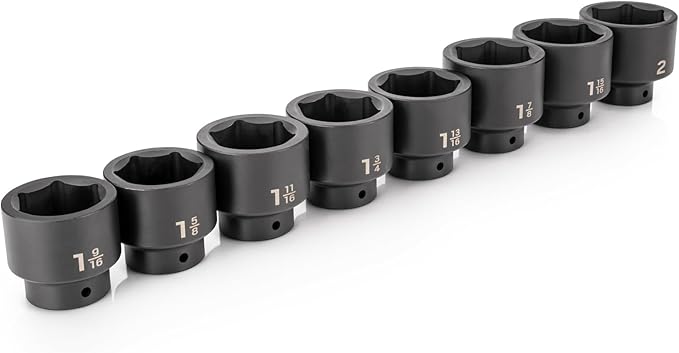 TEKTON 1/2 Inch Drive Impact Socket Set, 8-Piece | SID92004