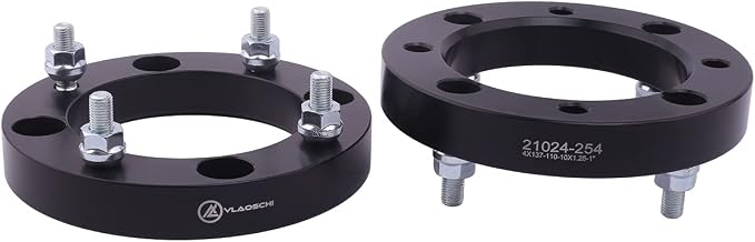 Black Forged 4x137 ATV Wheel Spacers 1 Inch with 12x1.5 Studs Compatible with Honda Can-Am 4 Lug for 2019-2022 Talon 1000R 1000X | 2016-2022 Pioneer 1000 | 2017-2022 Maverick X3 - Pack of 4