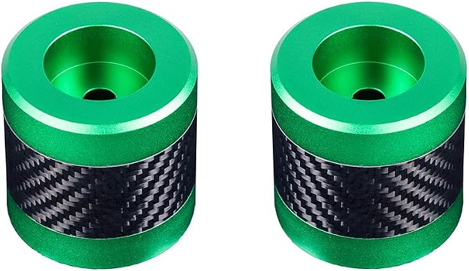 Advanblack Protek Machined CNC Alumium with Carbon Fiber Inlay Crash Bar Slider (Green CNC w/Carbon Inlay)