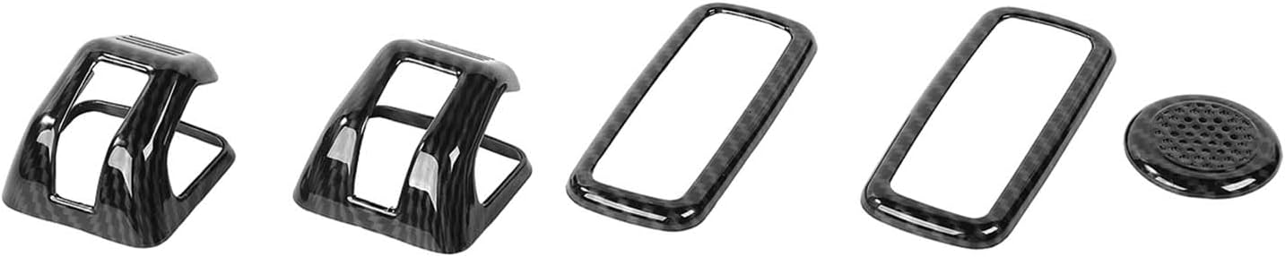 Savadicar 5-Piece Overhead Interior Trim Set for 2021-Present Ford F150, Carbon Fiber Finish Roof Overlay Accent, Interior Decorative Accessories