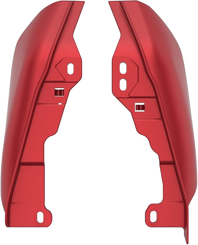 Advanblack 2024 RG Mid Frame Air Deflectors Compatible for Harley Touring Street Glide, Road King, Electra Glide, 2009-2025(Wicked Red Denim)