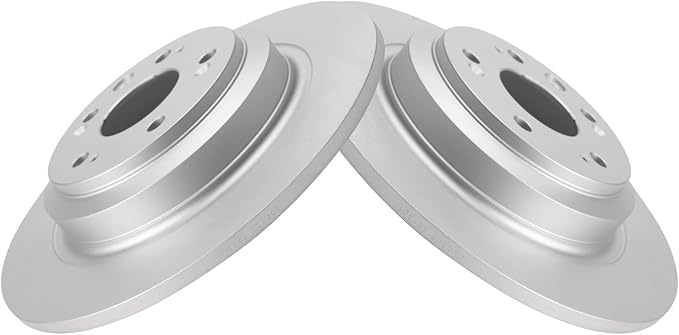 TRQ Front Brake Rotor Set G Coated Vented Compatible with 2008-2009 Buick LaCrosse 2006-2011 Lucerne 2006-2011 Cadillac DTS 2012-2013 Chevrolet Impala 2014-2016 Impala Limited