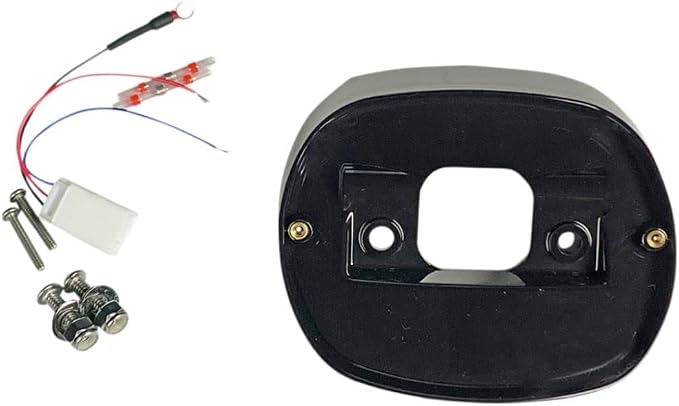 Custom Dynamics Pre-1999 Taillight Baseplate for Harley-Davidson - Black