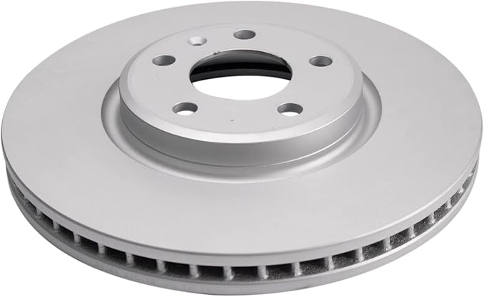 TRQ Front Brake Rotor Set Compatible with 2009-2018 Audi