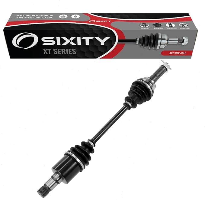 Sixity XT Rear Right CV Axle for Polaris Ranger 2x4 500 4x4 EFI 700 2006-17 | 6x6 800 Crew HD MVRS XP. Complete axle assembly, 5140 chrome steel