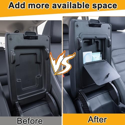 PIMCAR Compatible with 2023-2026 Honda CRV Windshield Sun Shade & 3PCS Center Console Organizer Hidden Storage Armrest Box Insert Tray Hybride CR-V Accessories