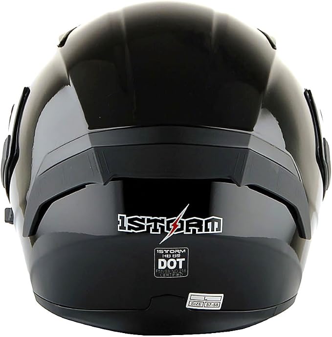 1Storm Motorcycle Modular Full Face Helmet Flip up Dual Visor Sun Shield: HB89