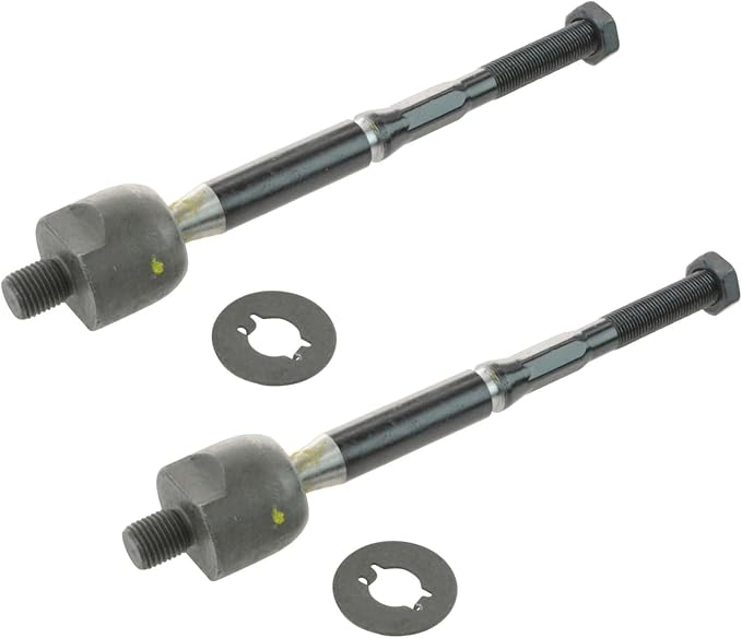 TRQ Front Inner Tie Rod Set 2 Piece Compatible with 2009-2014 Nissan Cube 07-12 Versa