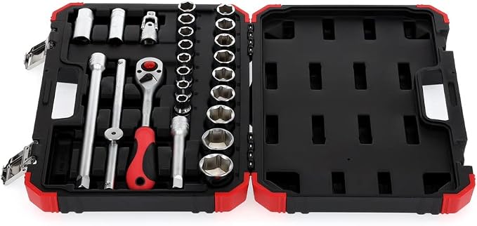 GEDORE RED Socket Set 1/2 size10-32mm 24pcs, 1/2 Zoll (R69003024)