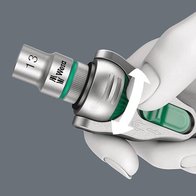Wera - 5073262001 Zyklop 8000 C SB Ratchet, Square Socket 1/2"