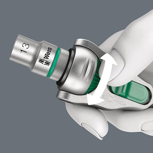 WERA - Zyklop 8000A Ratchet 1/4In Drive 152Mm Carded
