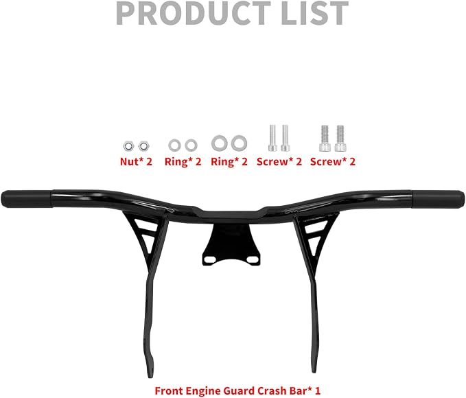 Motorcycle Crash Bar Engine Guard Highway Crash Bar Fit for Harley Touring Street Glide Road Glide Road King Electra Glide Ultra (2014-2023 Touring)