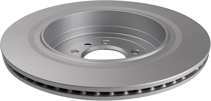 TRQ Rear Brake Rotor Set G Coated Vented Compatible with 2005-2009 Land Rover LR3 2010-2016 LR4 2006-2016 Range Rover Sport