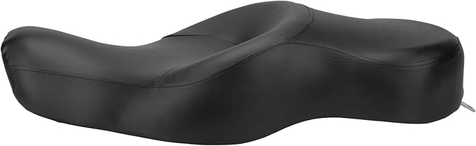LKV Motorcycle 2-Up Driver Passenger Seats Front Driver Rear Cushion Pad Compatible with Harley Sportster Iron 883 1200 XL XR 2004-2023, Black