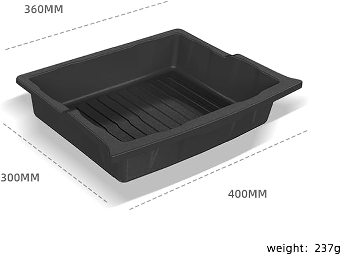 2 Pack For Tesla Model X 2017-2025 Front/Back Under Seat Storage Organizer,TPE Waterproof Underseat Bin Trash Storage Can for Tesla Model X accessories