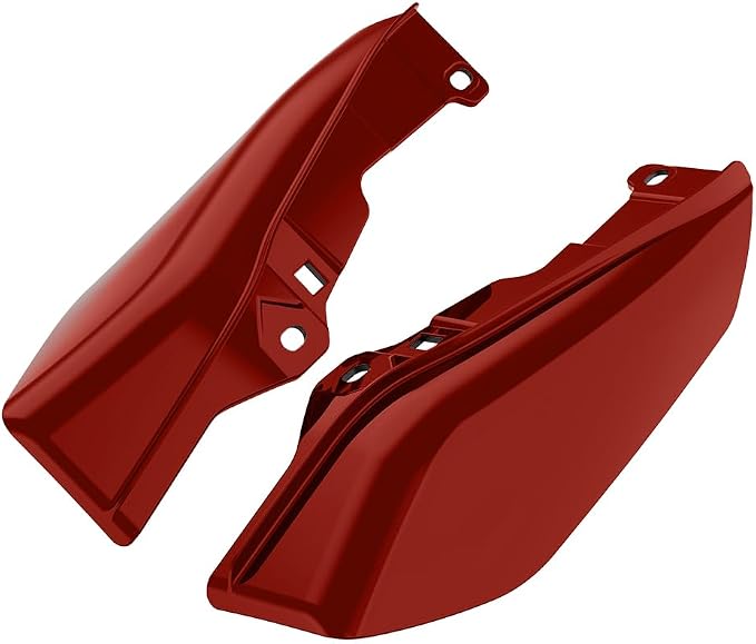 Color - Matched Mid Frame Air Deflectors Heat Shield, Perfectly Fit for Harley Touring Models 2009-2026 Red Rock