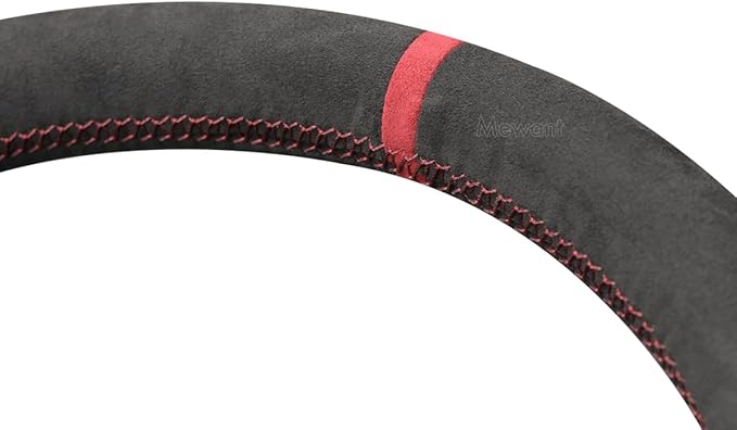 MEWANT Hand Sewing Breathable Car Steering Wheel Cover for Subaru WRX 2015-2021 / WRX STI 2015-2021 Steering Wheels Accessories for Subaru WRX (STI)