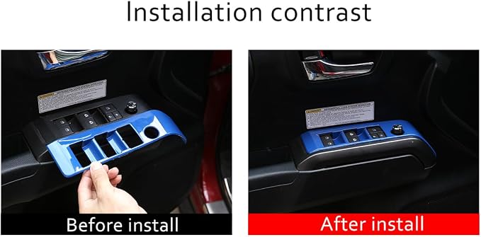 Lcojicep 14PCS Full Set Interior Decoration Trim Kit Compatible with Toyot@ Tacoma 2016-2022 Central Control Dashboard Frame Cover Shift Knob Cover Air Vent Trim Cover Window Button Cover (Deep Blue)