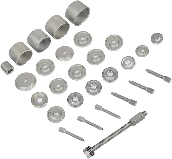SCITOO 31pcs Front Wheel Drive Hub Bearing Puller Remover Installer Tool Set For FWD Vehicles