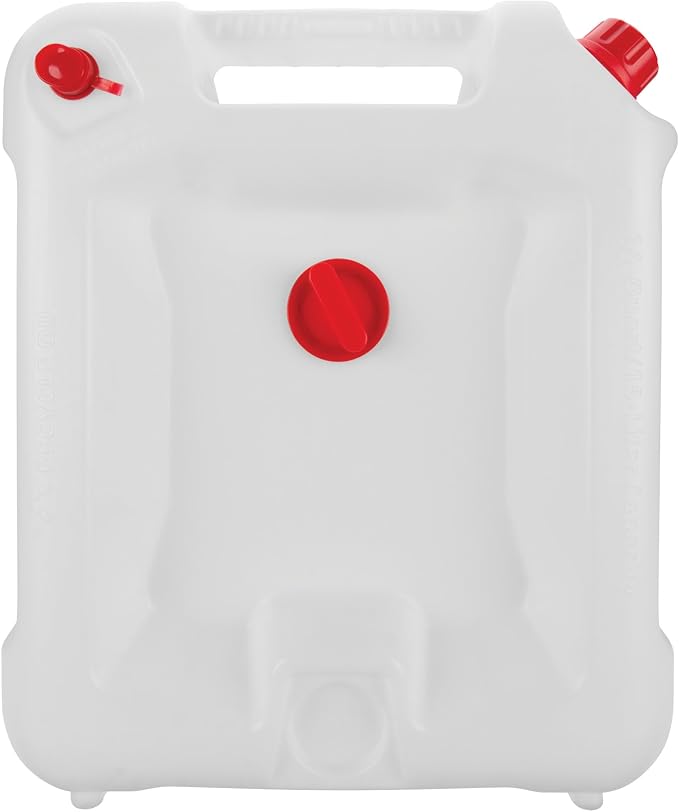 Performance Tool W4080 16-Qt. Clear View Oil Drain Container - Carrying Handle, Automotive Catch Pan, Fluid Transport Jug, Oil Change, Radiator Flush, Automotive Repair - White