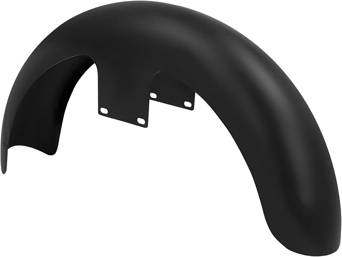 19" Motorcycle Front Fender Mudguards For 120 / R19 Tire Fit for Harley Bagger Touring Road King Electra Glide Street Glide FLHR FLHX (Matte Black)