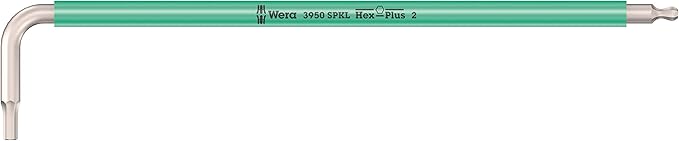 Wera - 05022699001 - L-key set, 3950/9 Hex-Plus Multicolour HF Stainless 1 L-key set, metric, stainless steel, with holding function, 9 pieces