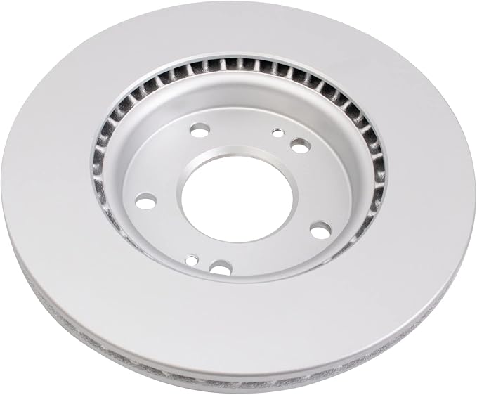 TRQ Front Brake Rotor Set G Coated Vented Compatible with 2011-2023 Hyundai Elantra Elantra Coupe GT Kona Veloster Venue 2014-2024 Kia Forte Forte Koup Forte5 Seltos Soul