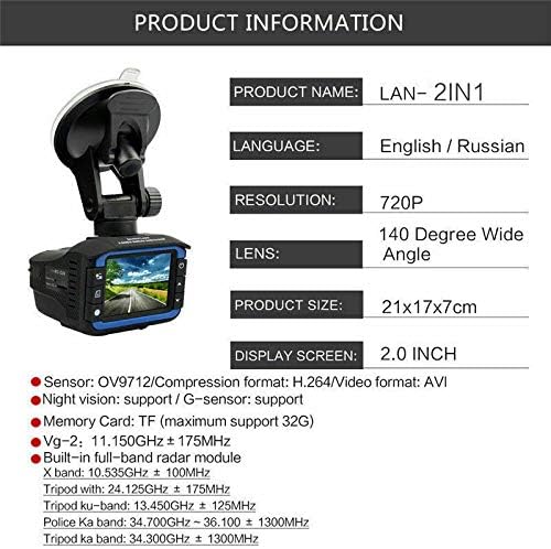 Anti Radar Laser Speed Detector 1080P Car DVR Recorder Video Dash Camera Night