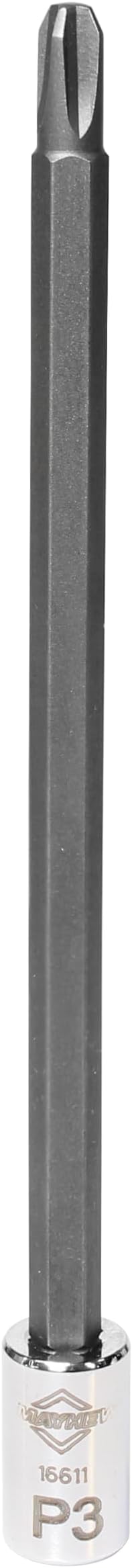 Mayhew Tools 16041 Phillips Insert Socket Bit Set, Chrome, 7-Piece Long-Length