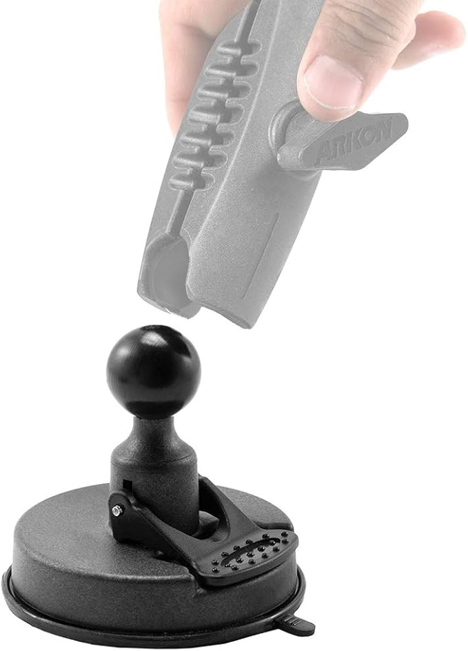 ARKON Mounts Heavy-Duty Sticky Suction Base with 25mm Ball | for Cars & Trucks | Durable Reinforced Composite | Heavy-Duty 25mm Ball End | Strong Suction Base | for Mounts, Arms & Holders | SPRM079