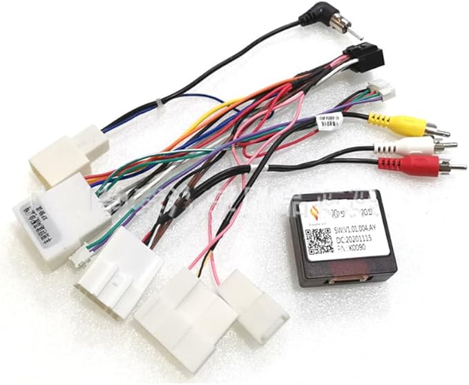 16Pin Car Radio Power Harness for Toyota Camry Prado RAV4 Sienna Tacoma Tundra Sequoia 4 Runner w/JBL Amplifier Retain OEM Camera Stereo Power Harness Cable Wire Adapter